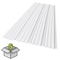 Sunsky 9 - 38 in. x 6 ft. Polycarbonate Roof Panel in White Opal, 5PK 401029 - alternate 1
